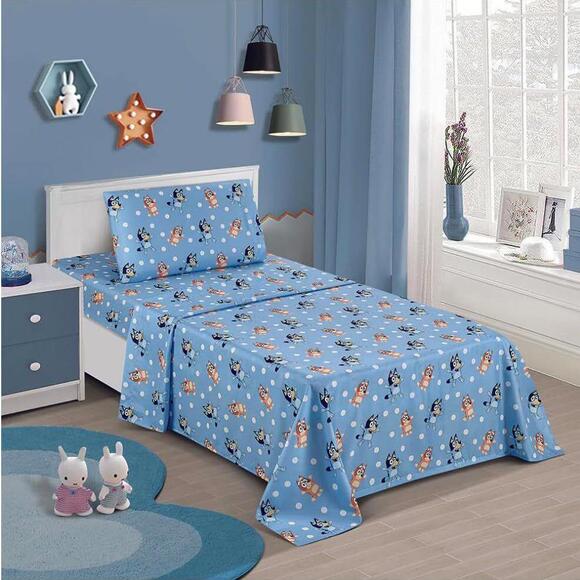 Bluey Bed Sheet Twin Size 3 Piece Set - Picture 2 of 3